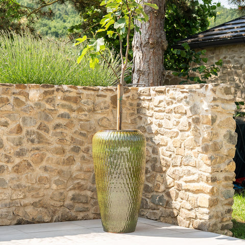 Doniczka ceramiczna Pompadour - Tropikalna zieleń