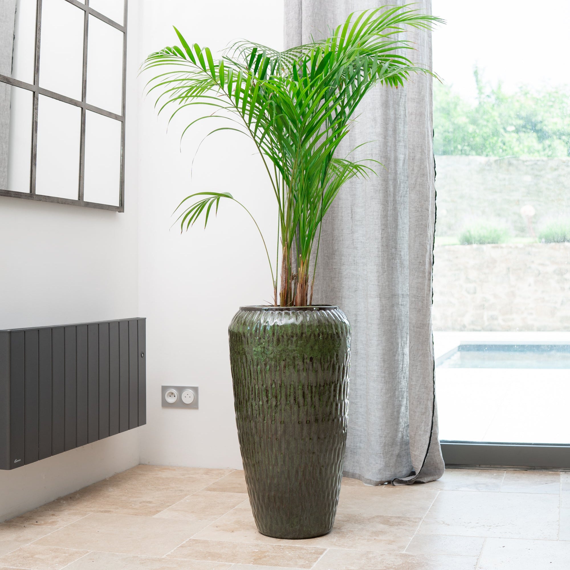 Doniczka ceramiczna Pompadour - Tropikalna zieleń