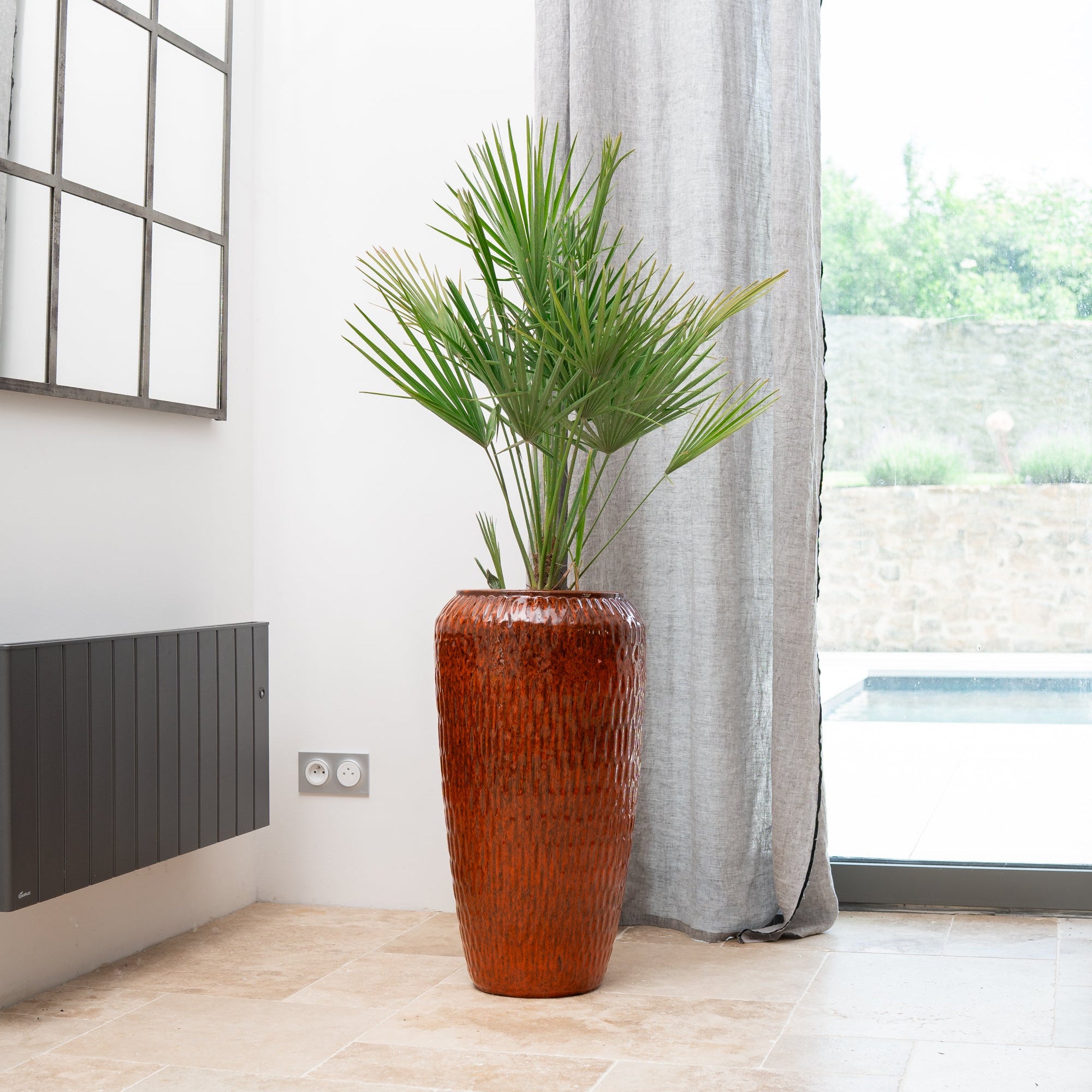 Doniczka ceramiczna Pompadour - Tropikalna pomarańcza