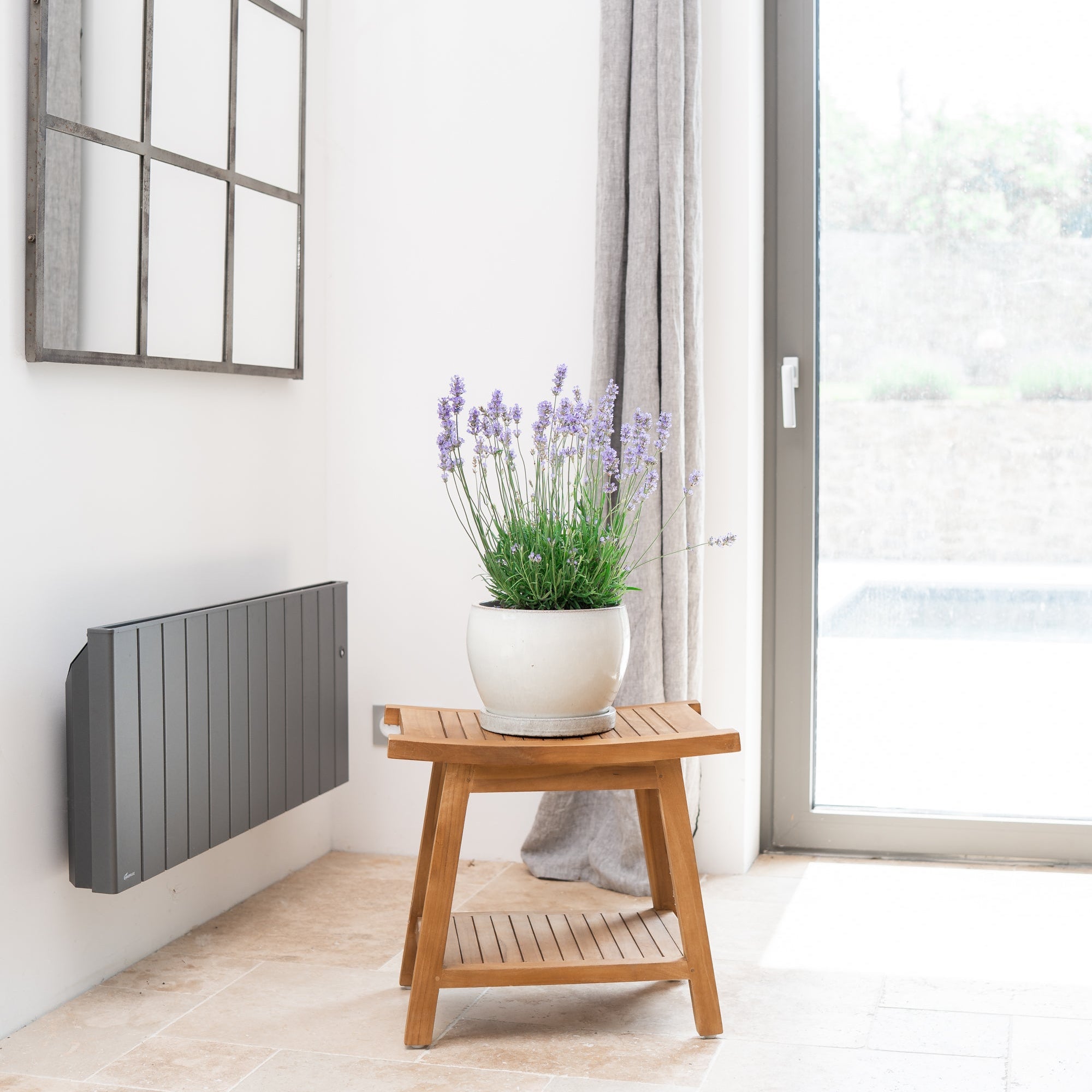 Doniczka ceramiczna Romulus - kremowa