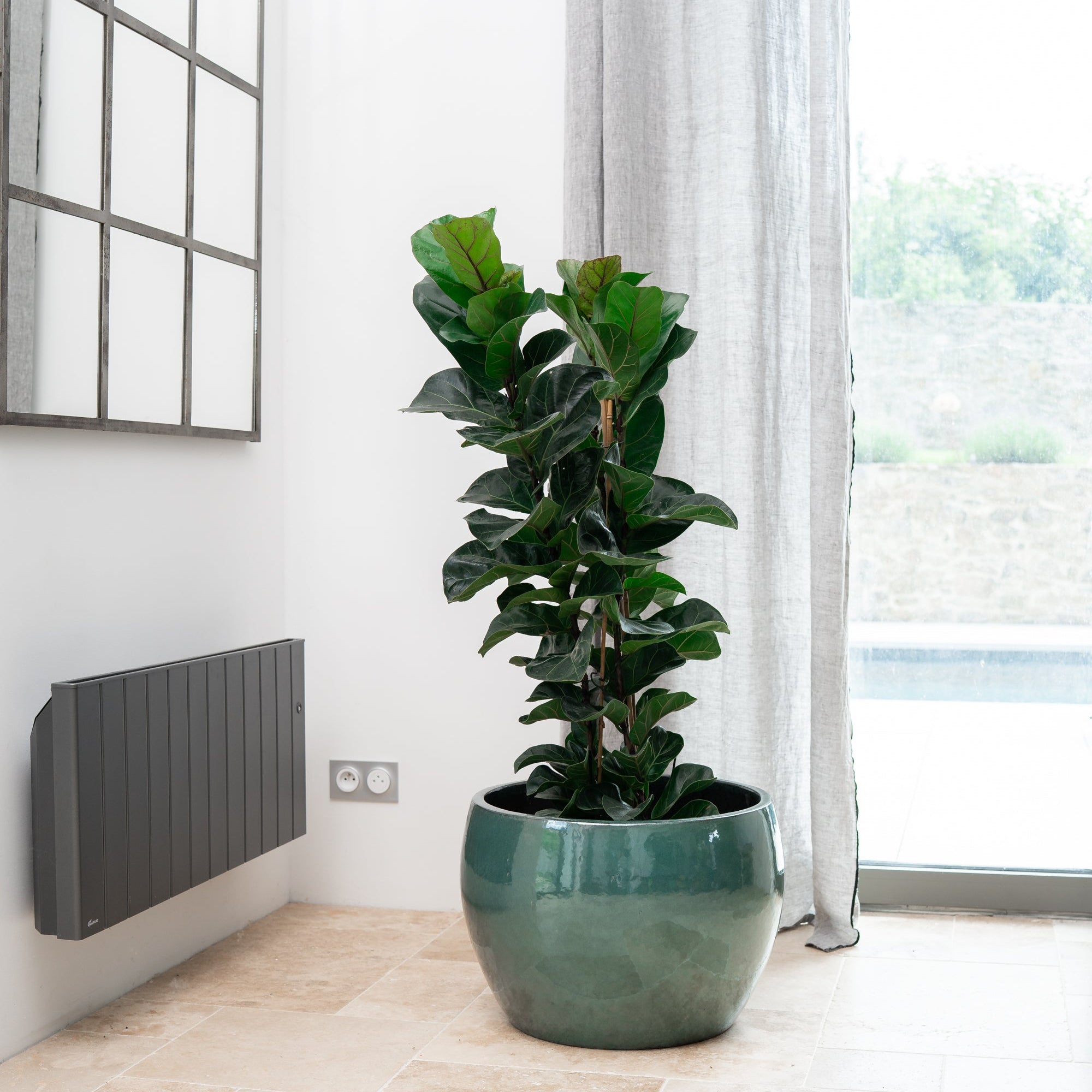 Keramicky květináč Romulus - Nefritová