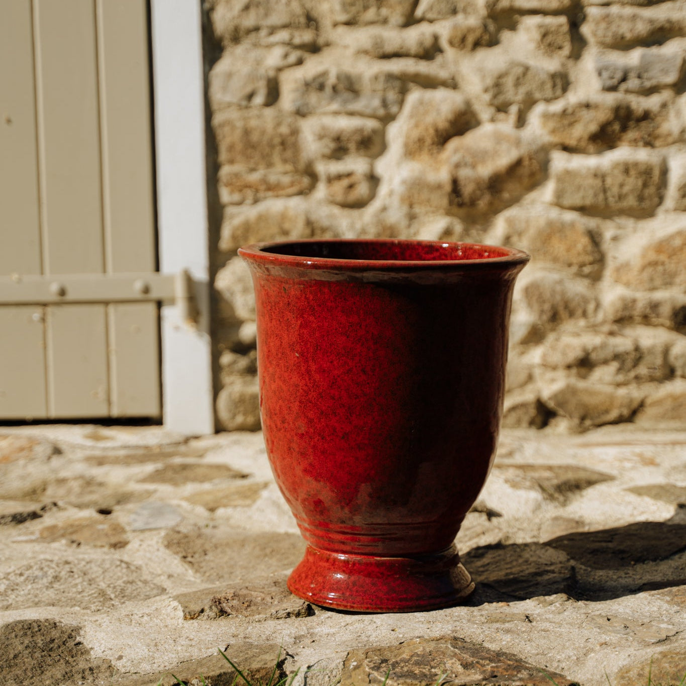 Ceramiczna doniczka Arthur - Tropikalna czerwień - Provencelia.cz