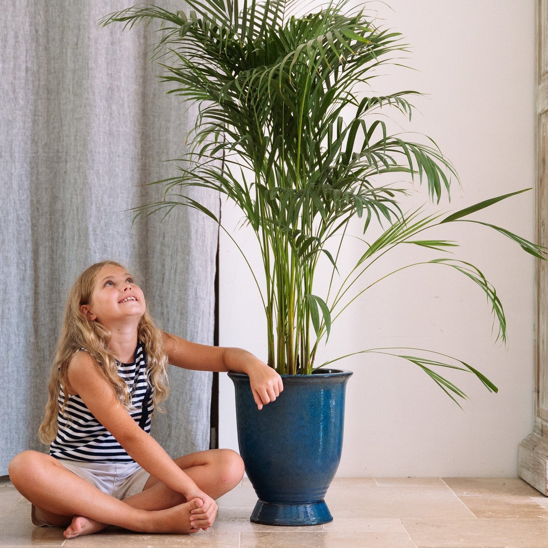 Ceramiczna doniczka Arthur - Morski błękit - Provencelia.cz