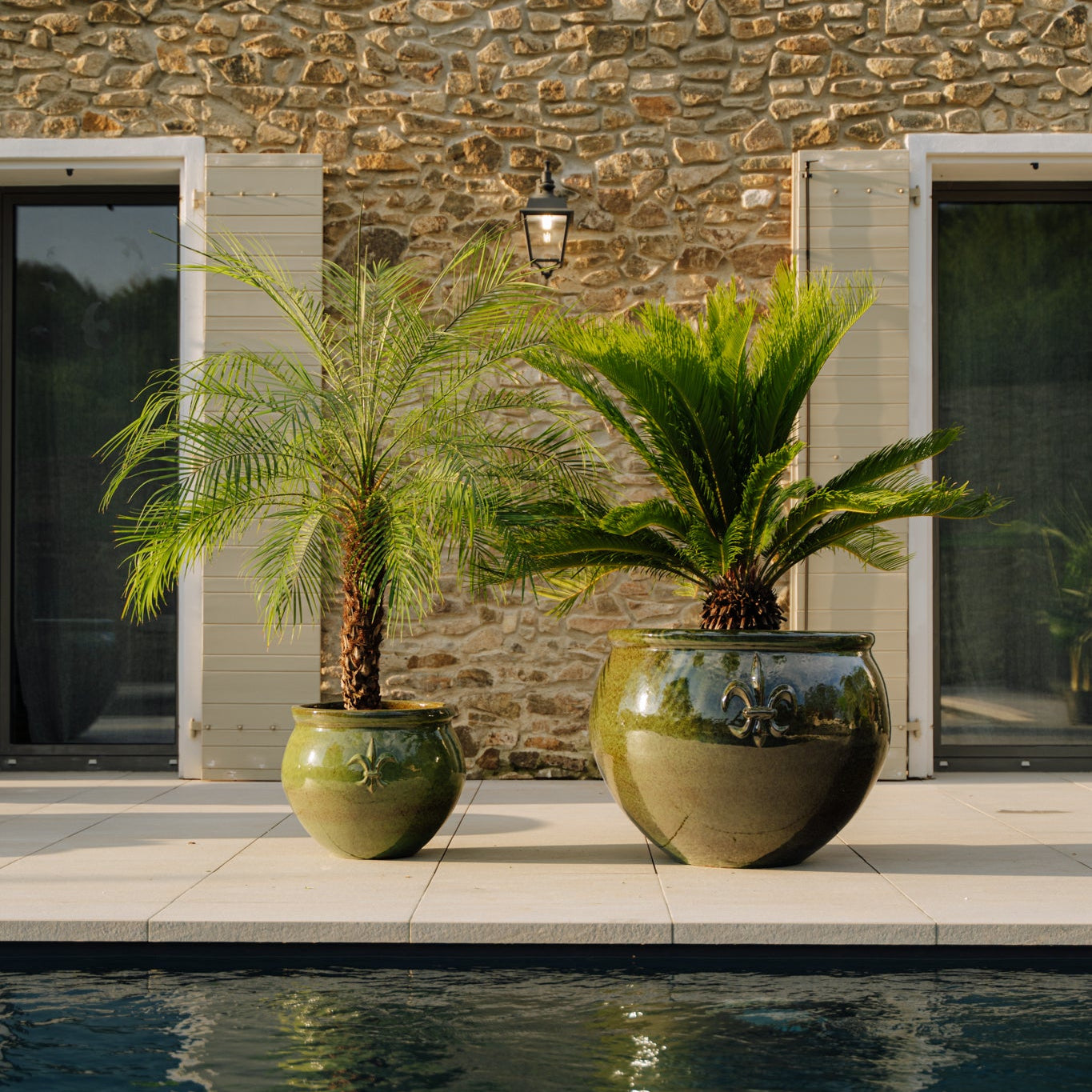 Keramický květináč Clovis - Tropická zelená - Provencelia.cz