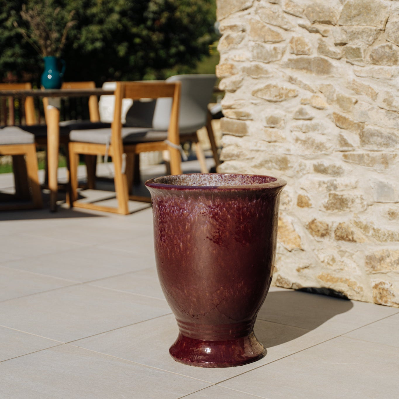 Ceramiczna doniczka Arthur - Fioletowa - Provencelia.cz