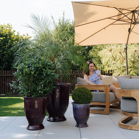 Ceramiczna doniczka Arthur - Fioletowa