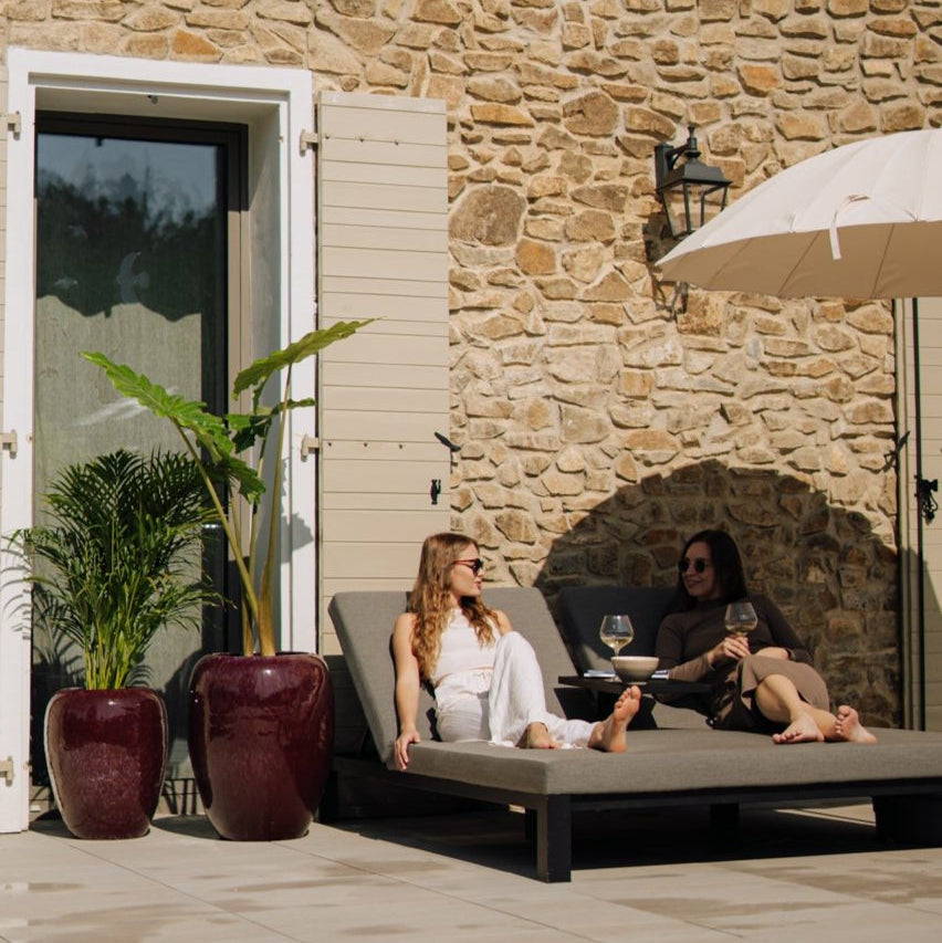 keramicky kvetinac galilee fialovy  - Provencelia.cz