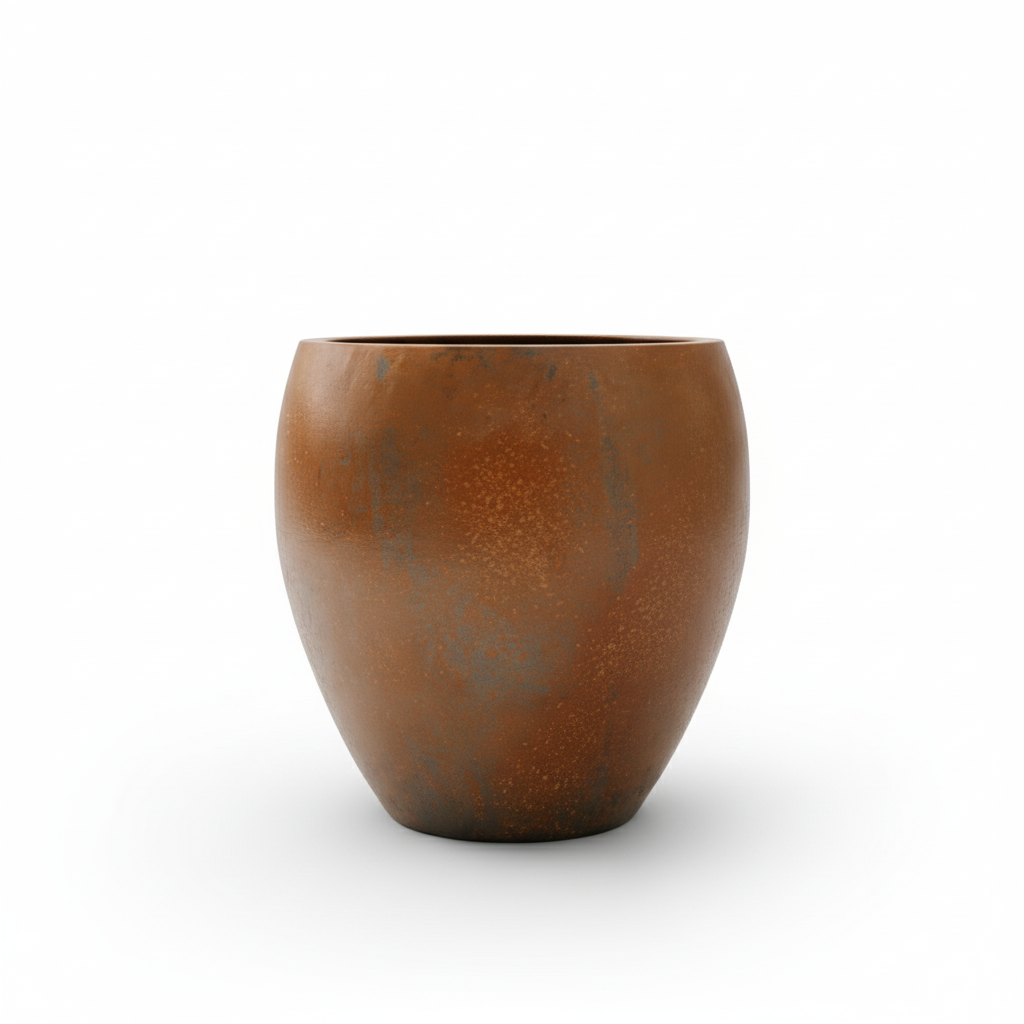 Doniczka ceramiczna LAFONTAINE - antyczna rdza