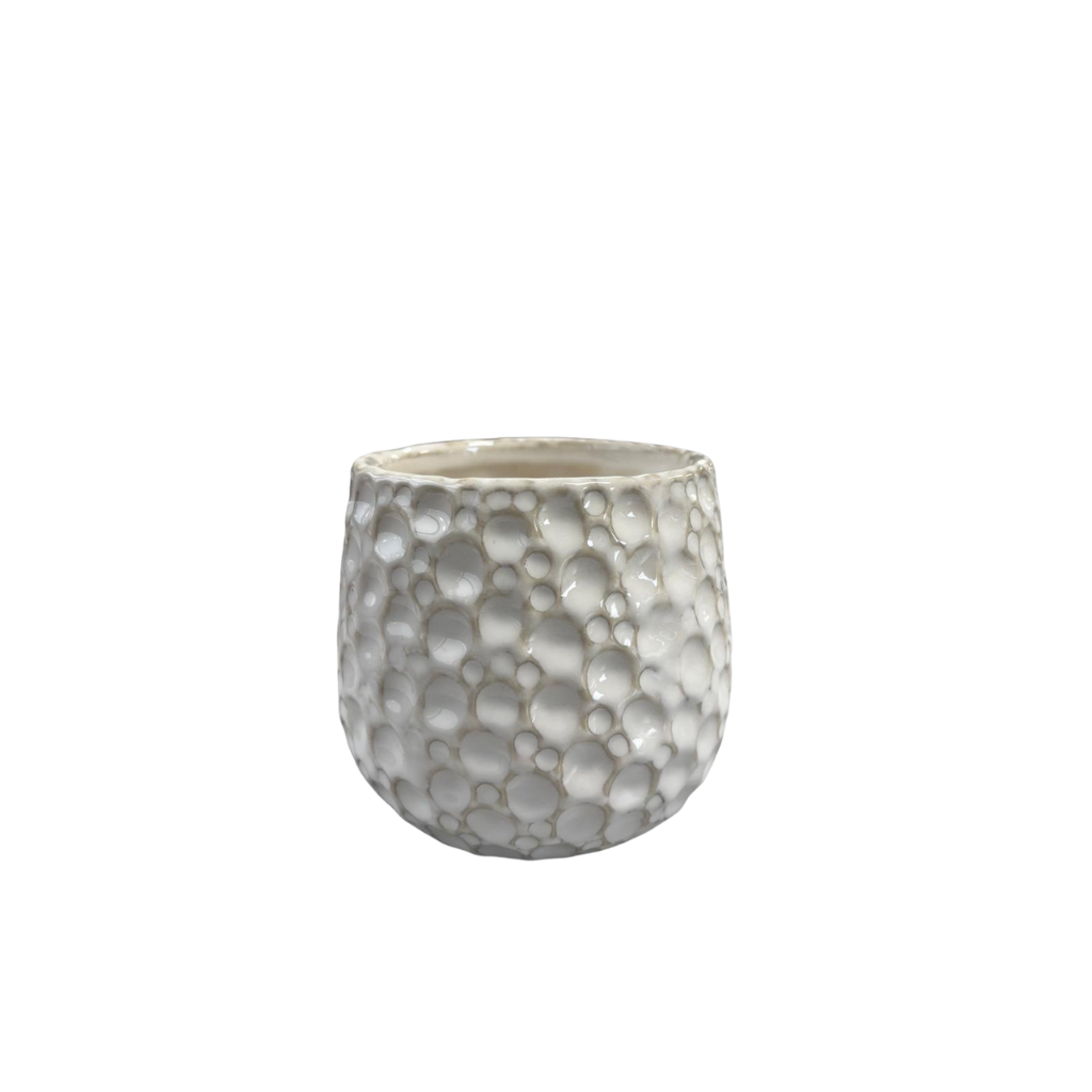 Keramický květináč Parisette - Bílá