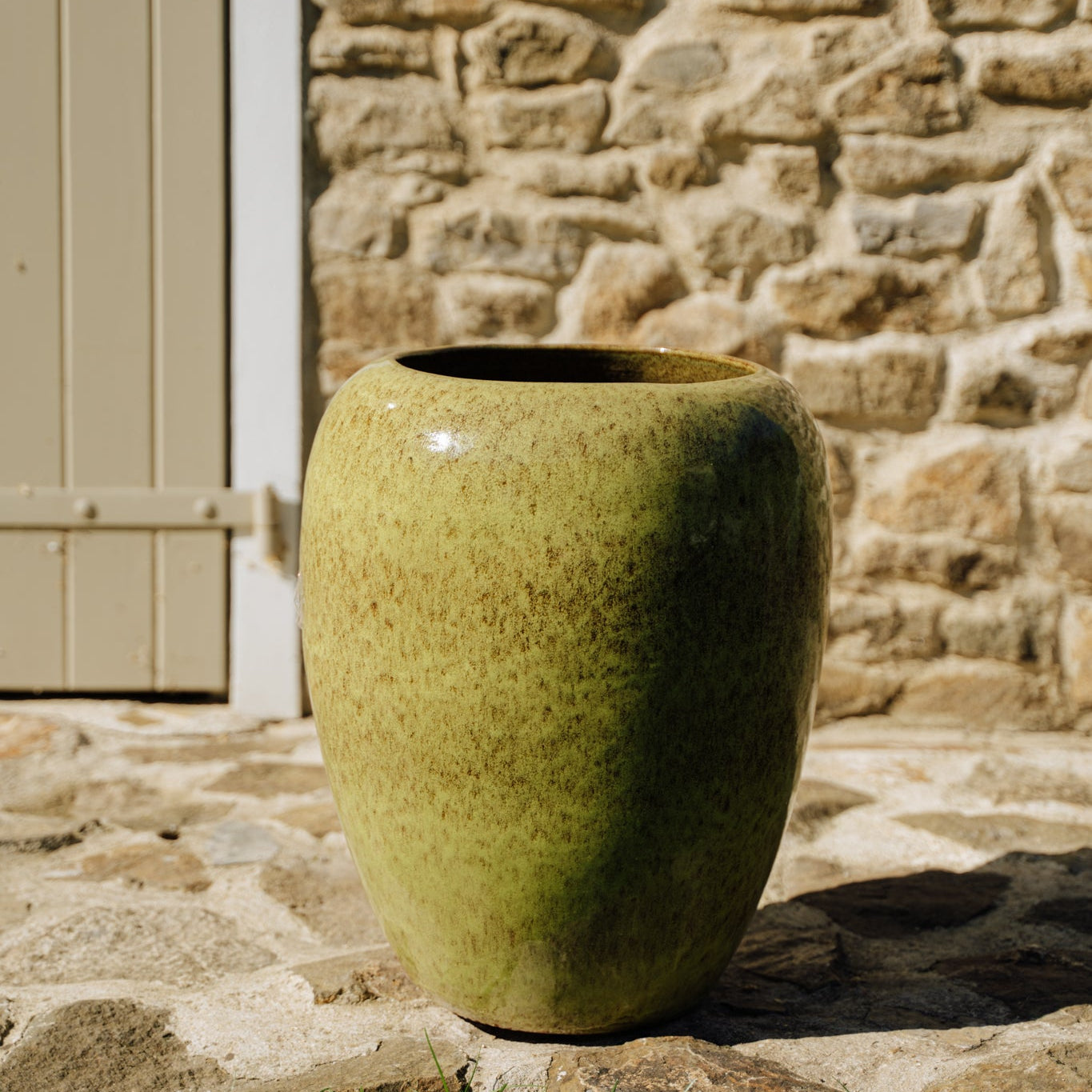 Keramický květináč Galiee - Podzimní zelená - Provencelia.cz