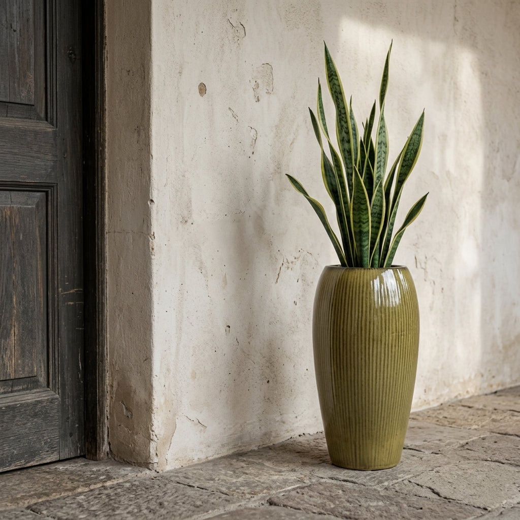 Keramický květináč Milano - Žlutá