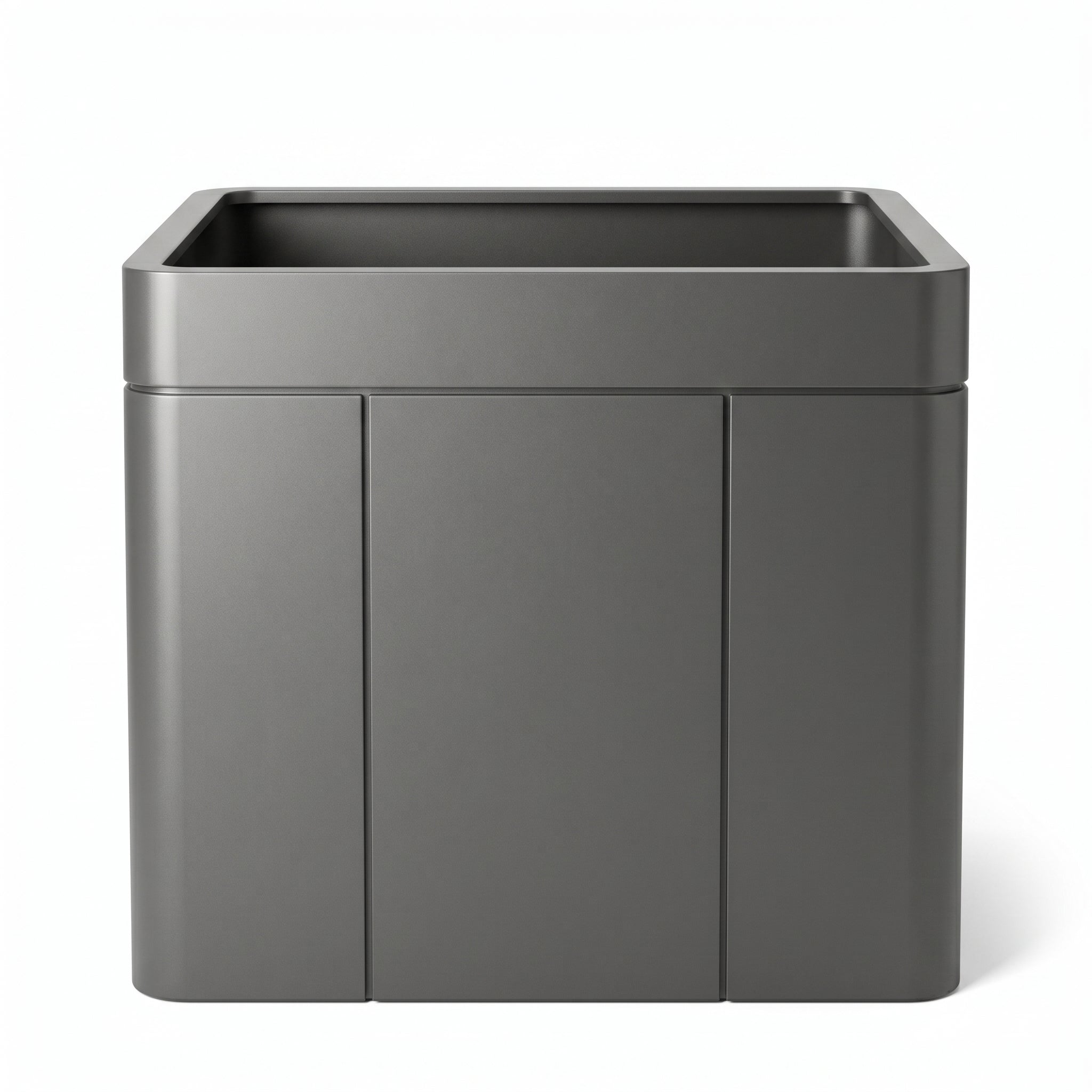 Ceramiczna doniczka INFINITY antracytowa — XXL, ręcznie wykonywana | Provencelia