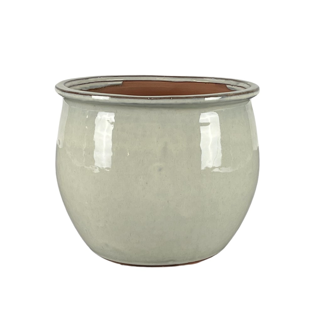 Doniczka ceramiczna Newton – Kremowa, S (21 cm x 23 cm)