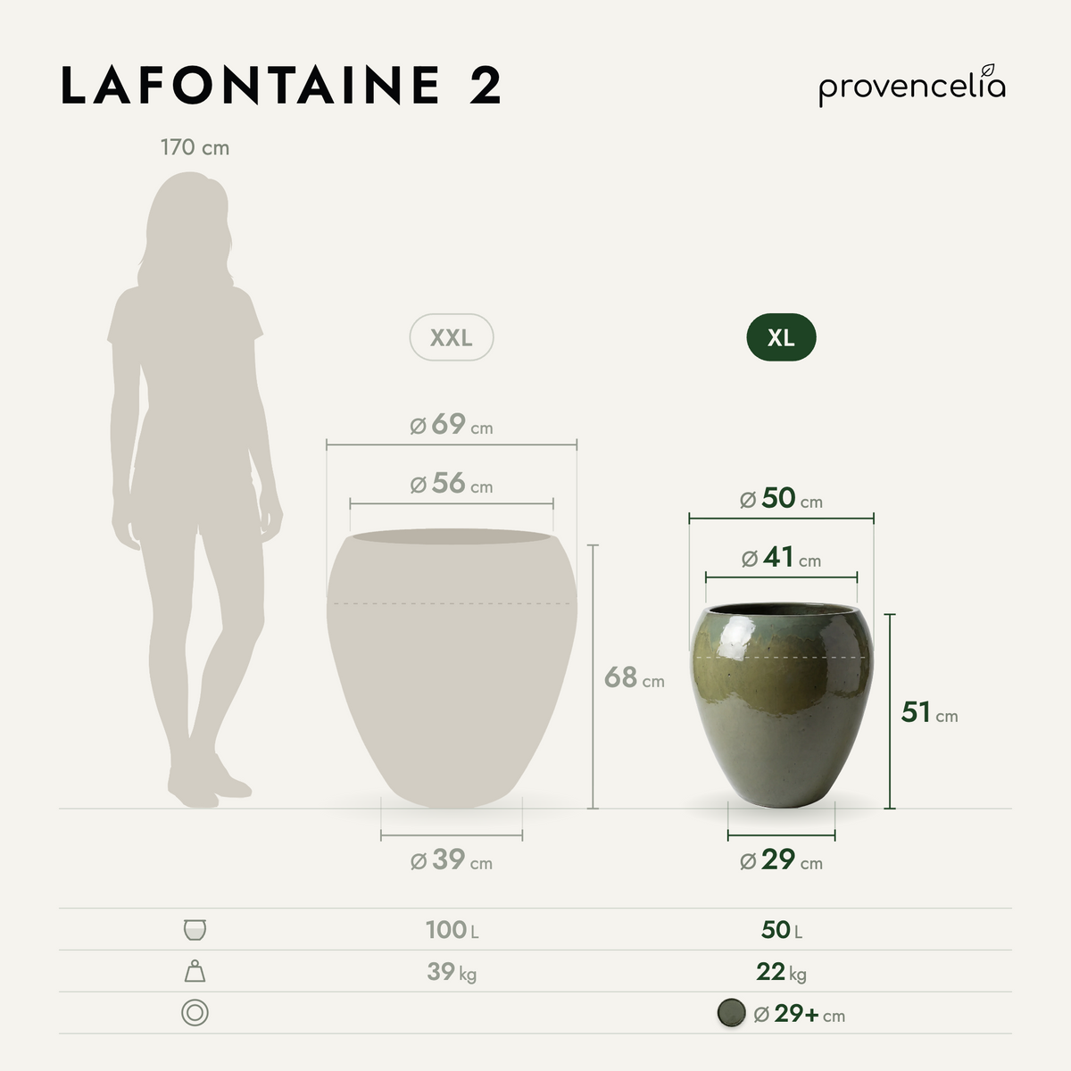 LAFONTAINE 2 XL – wymiary