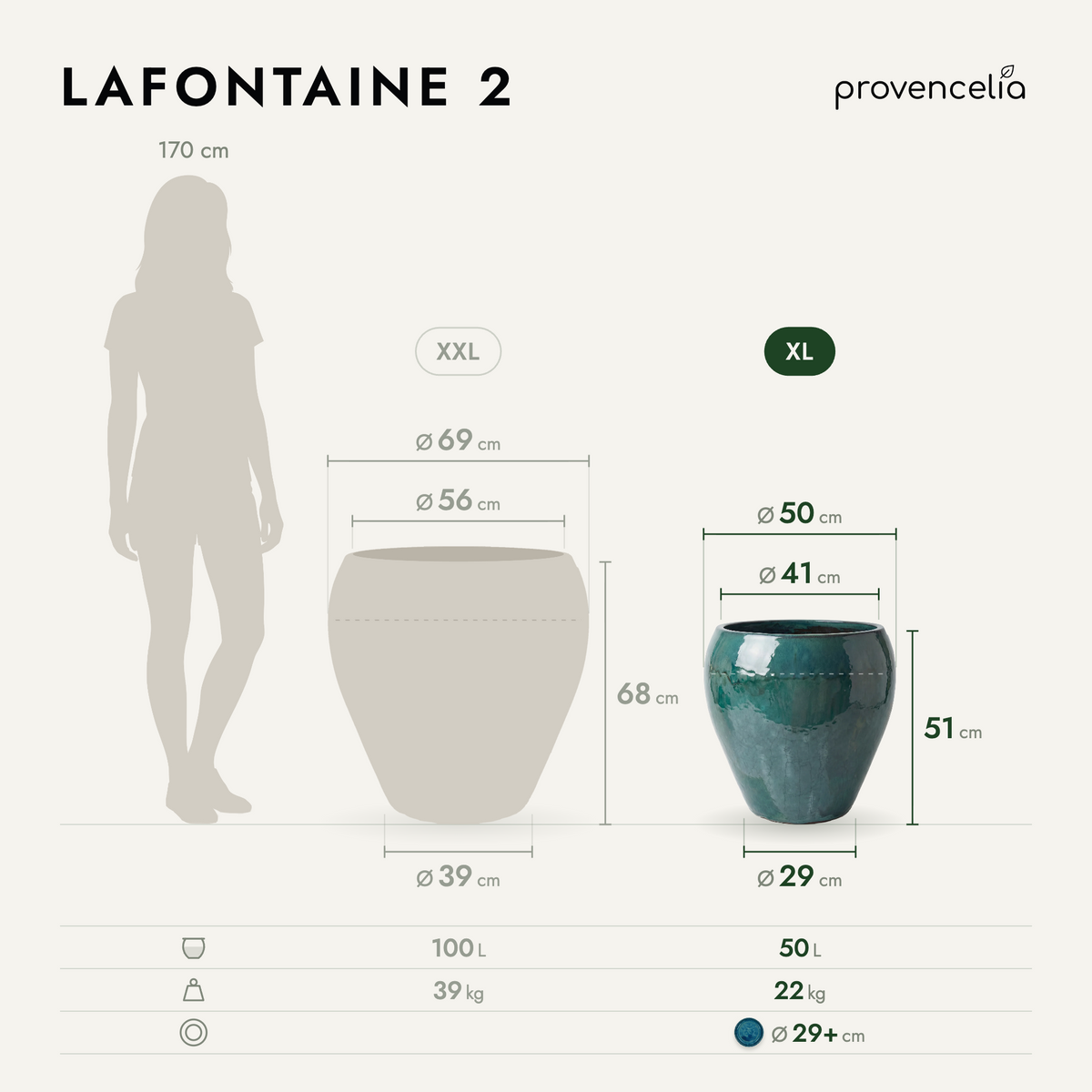 LAFONTAINE 2 XL – wymiary