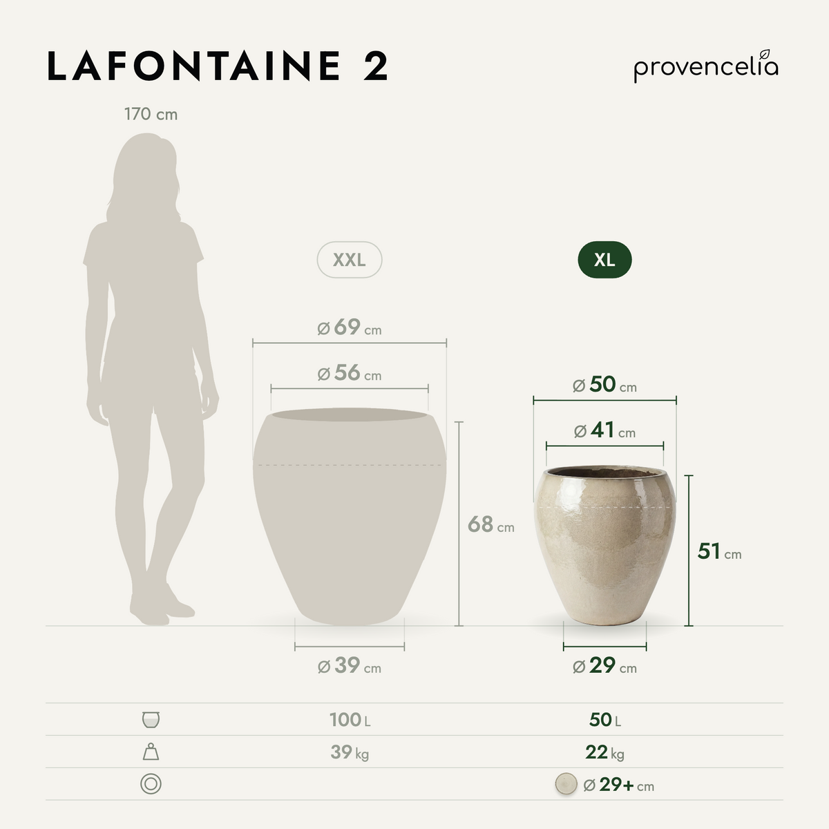 LAFONTAINE 2 XL – wymiary