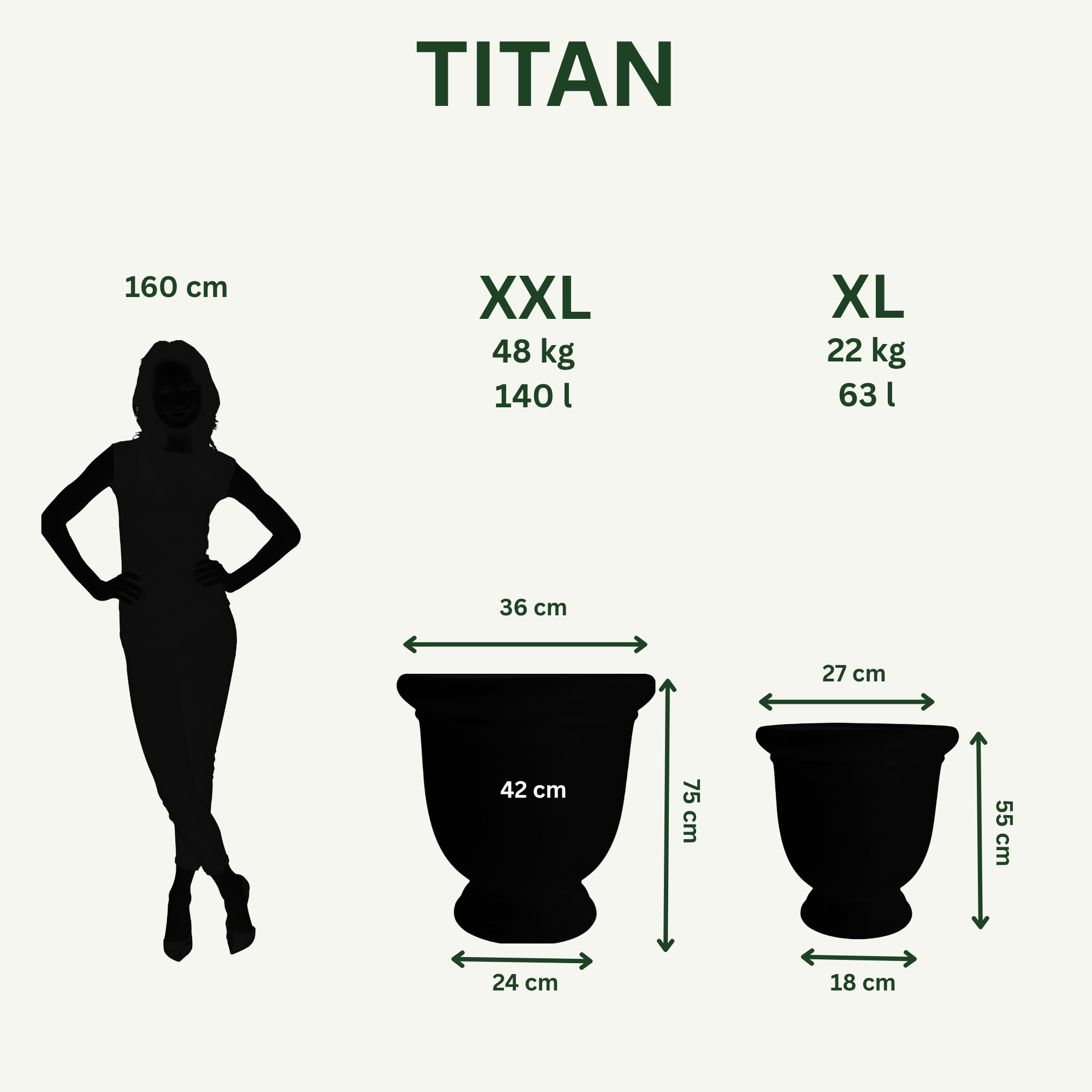 Duża ceramiczna doniczka Titan - Tropikalna czerwień