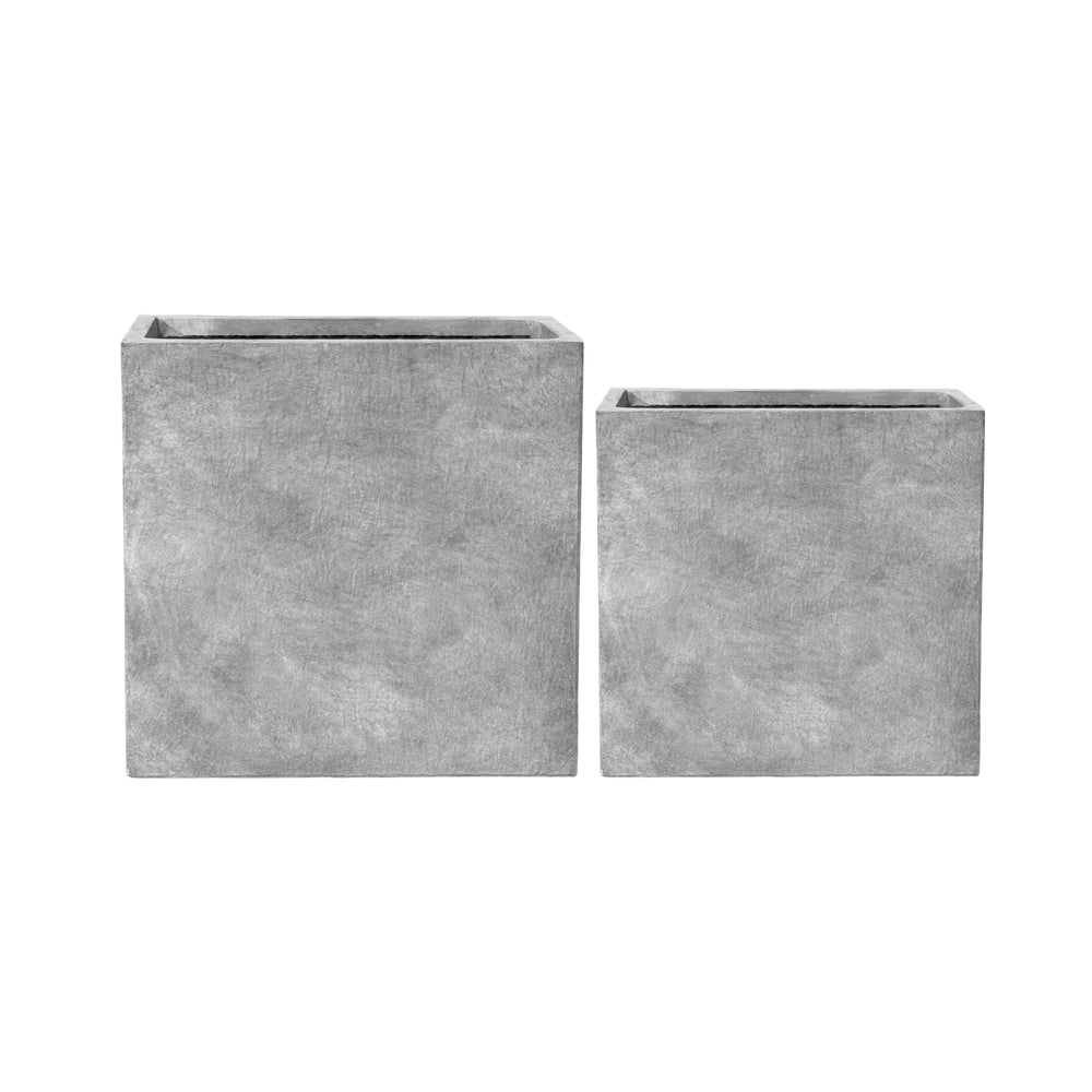 Doniczka betonowa Alpha - Jasnoszara - XXL 80x35x75cm