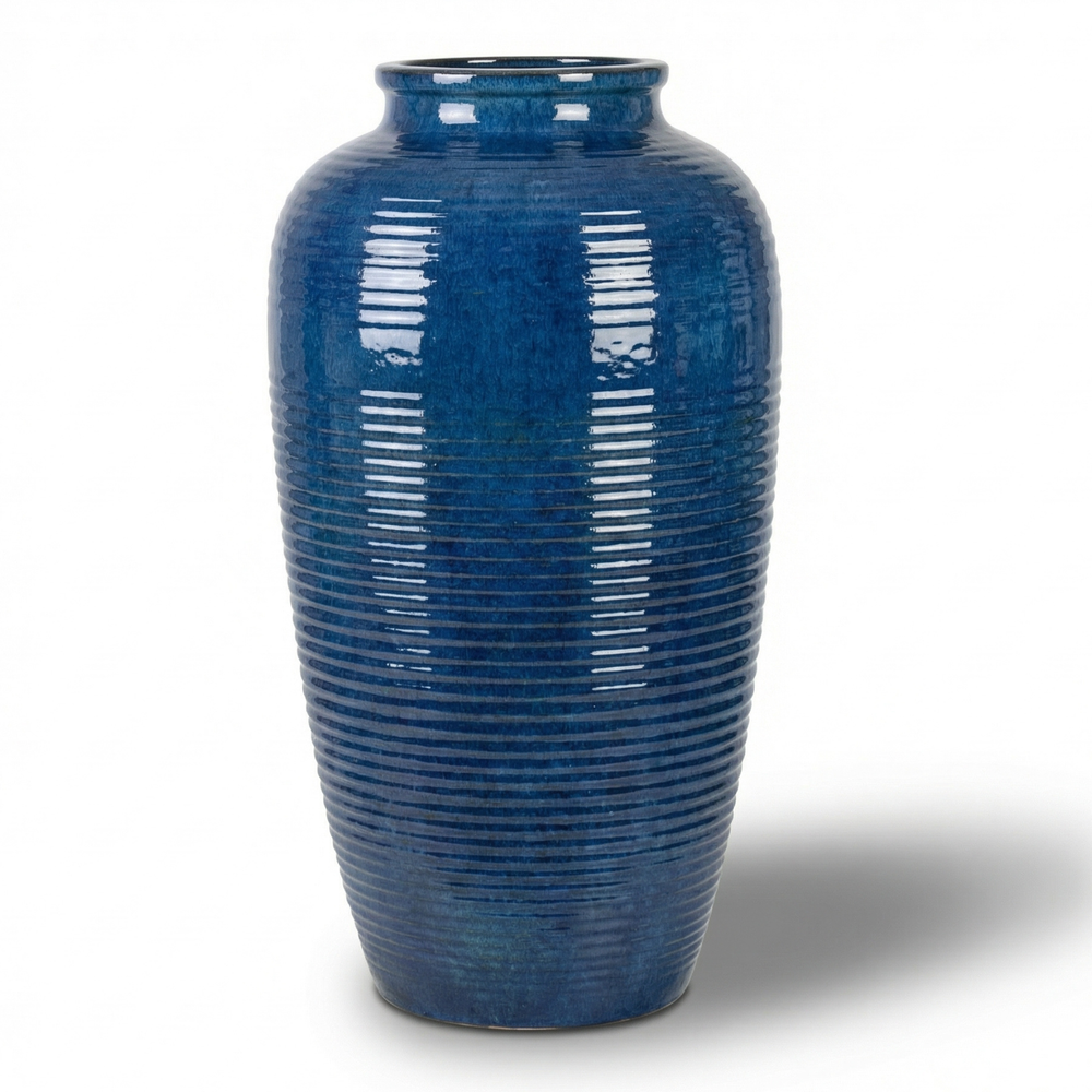Doniczka ceramiczna Archimede - Morski błękit