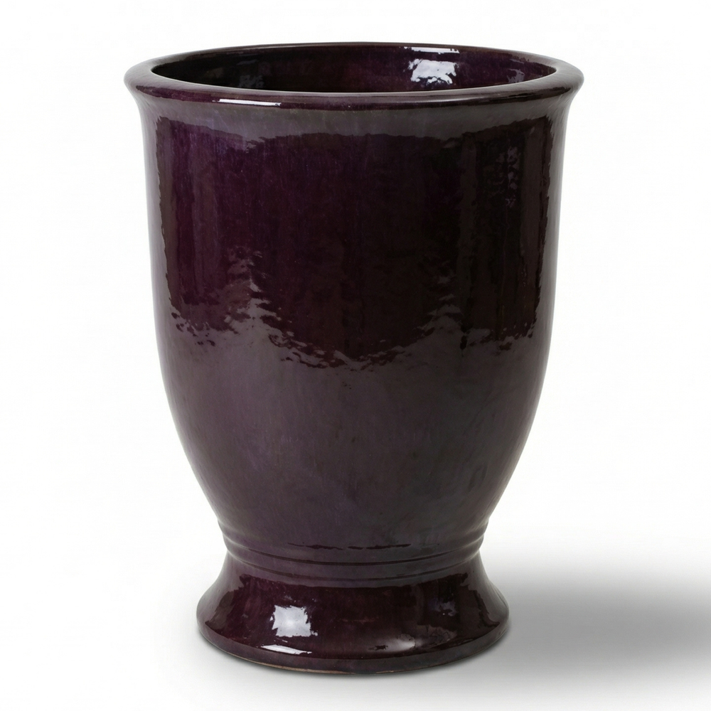 Doniczka ceramiczna Arthur - Fioletowa - XL: 42 x 52 cm