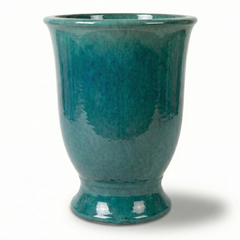 Ceramiczna doniczka Arthur - Lazurowo-niebieska