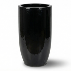 Doniczka ceramiczna Atena - Czarny