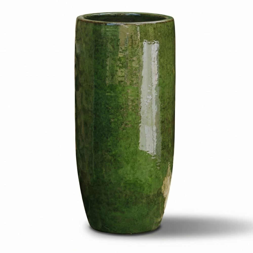 Doniczka ceramiczna Athena - Tropikalna zieleń - L (25 x 50 cm)