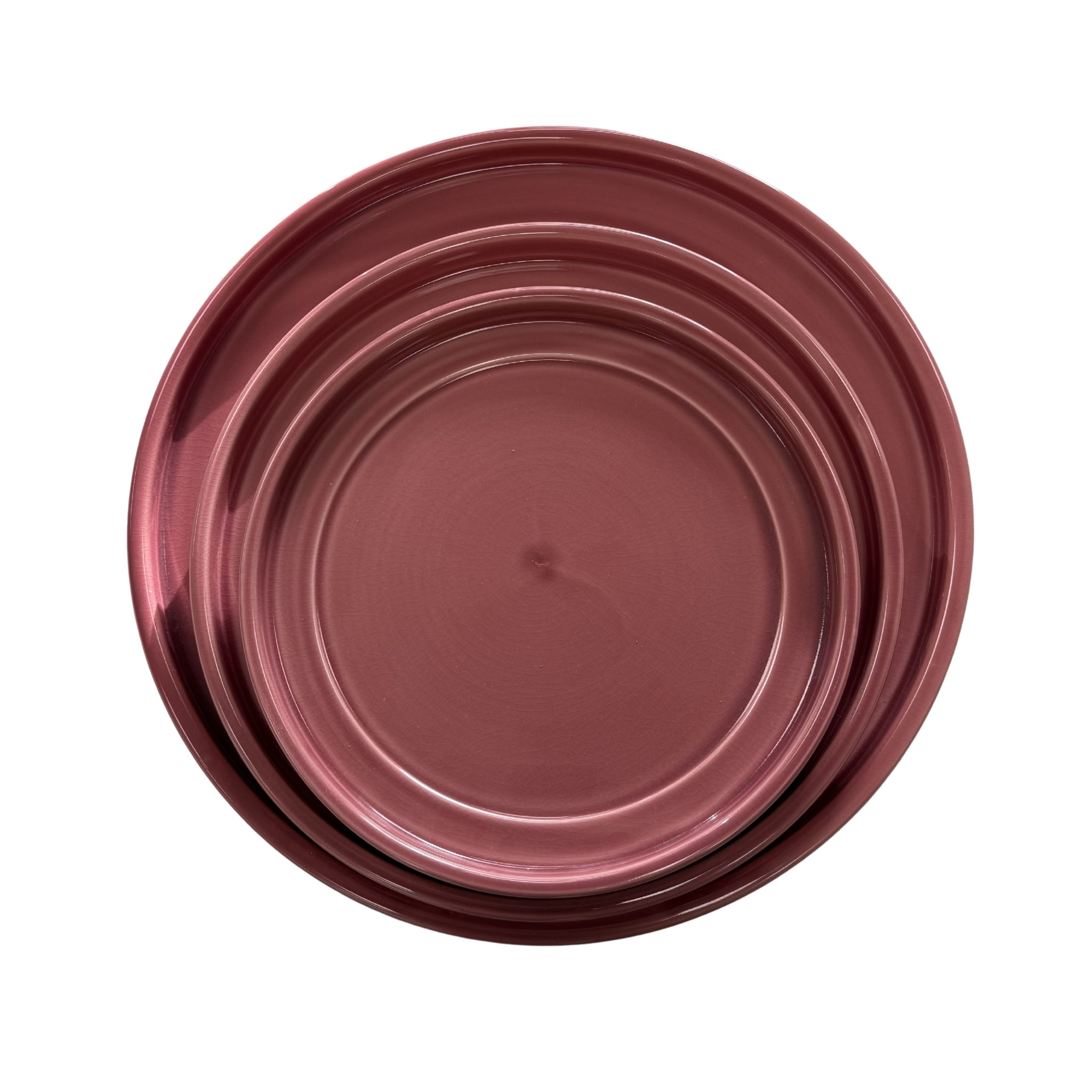 Podmiska pod květináč - Růžová