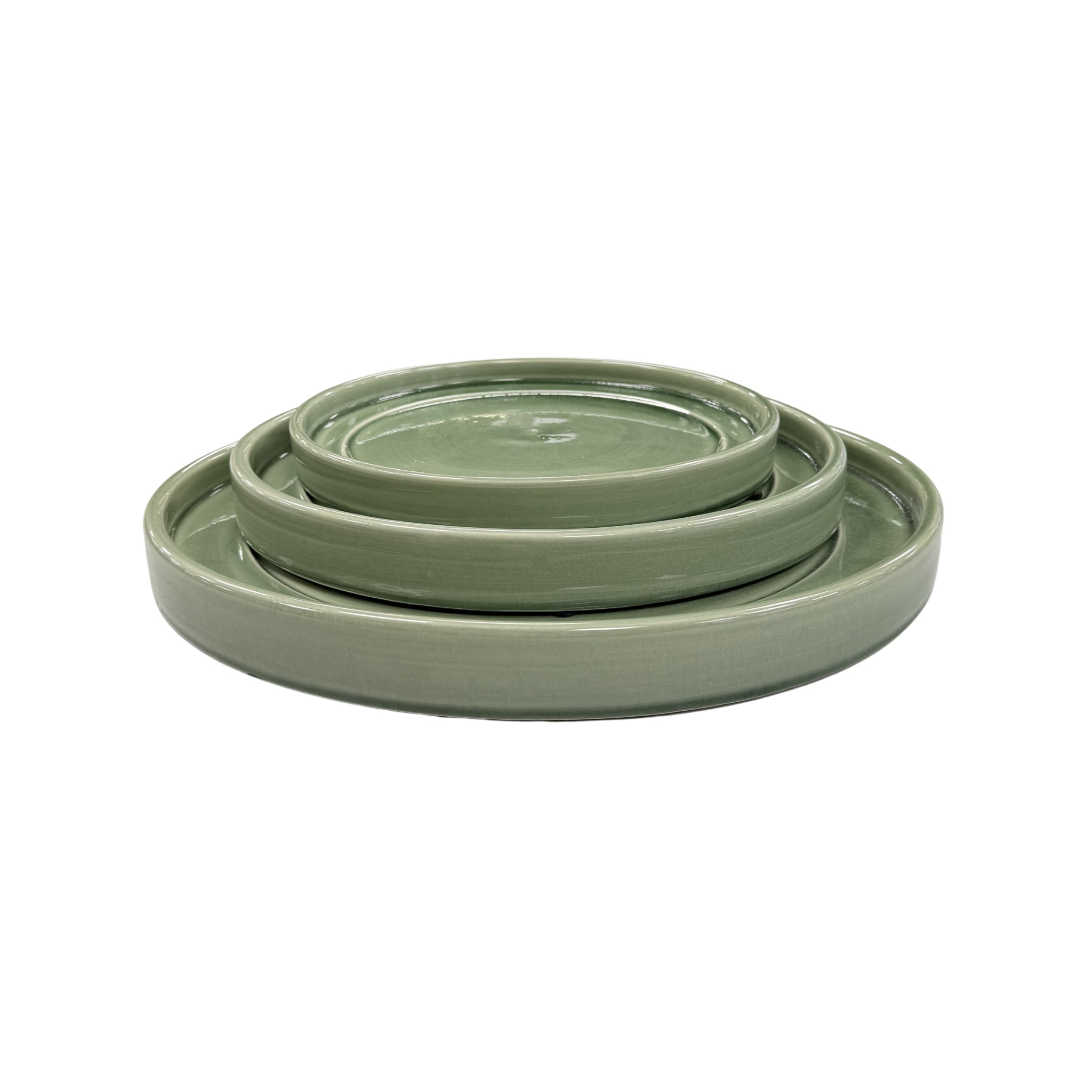 Podmiska pod květináč - Zelená