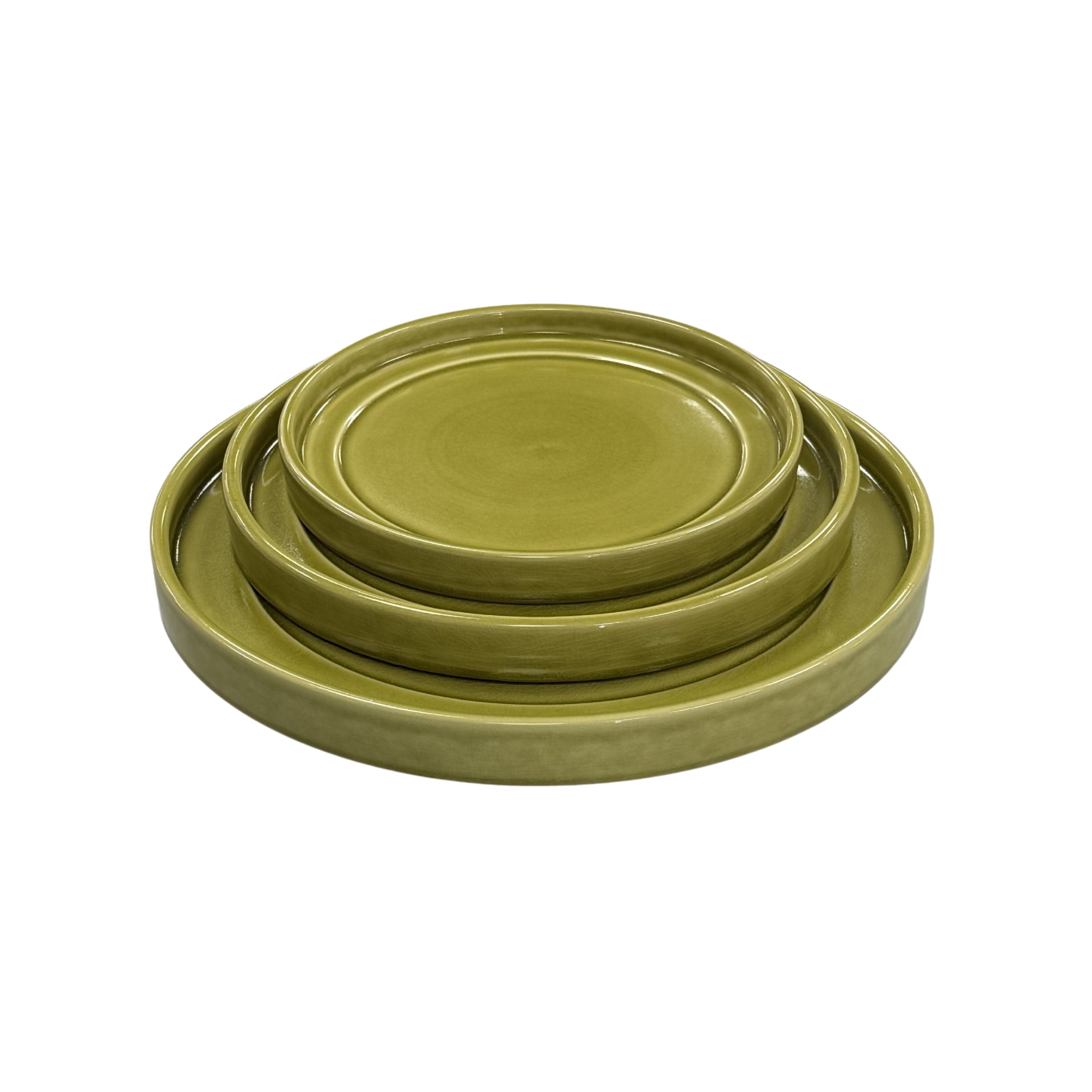 Podmiska pod květináč - Žlutá