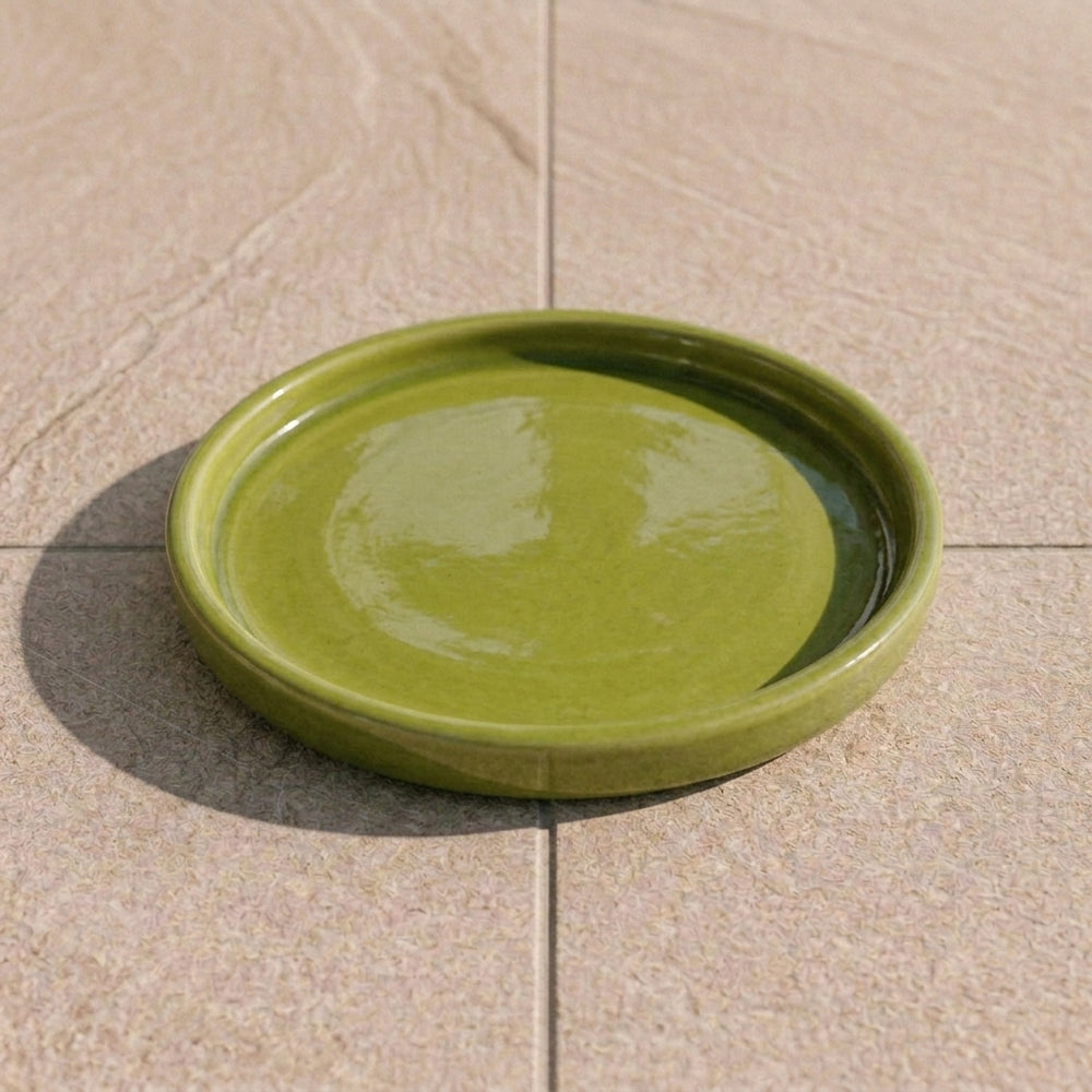 Podstawka pod doniczkę - Oliwkowo-zielona (Ø 15–40 cm)