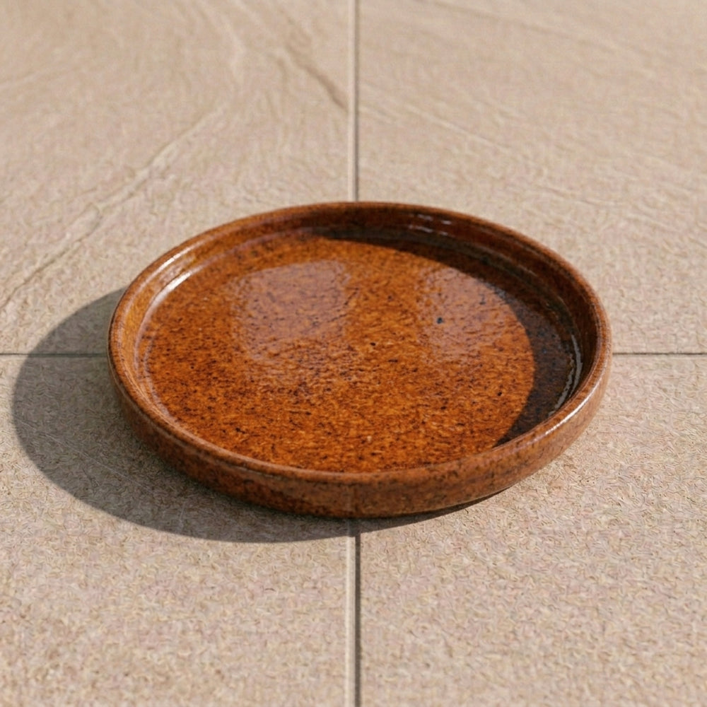 Podstawka pod doniczkę - Jesienna pomarańcza (Ø 15–40 cm)