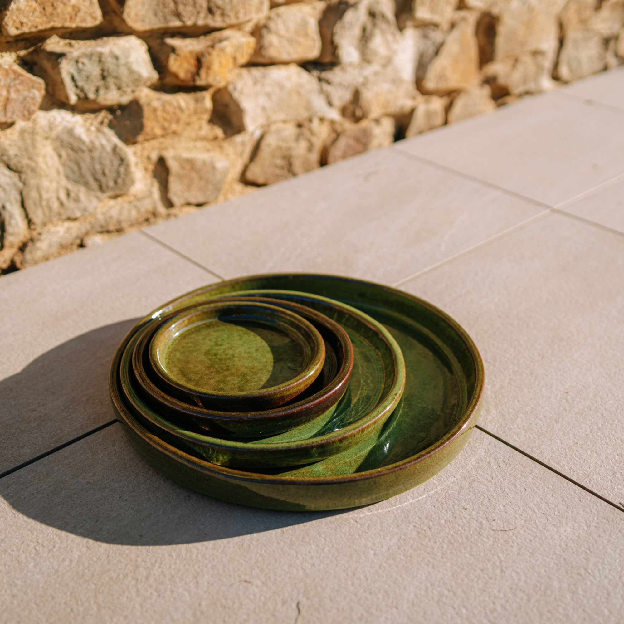 Taca na doniczkę - Tropikalna zieleń