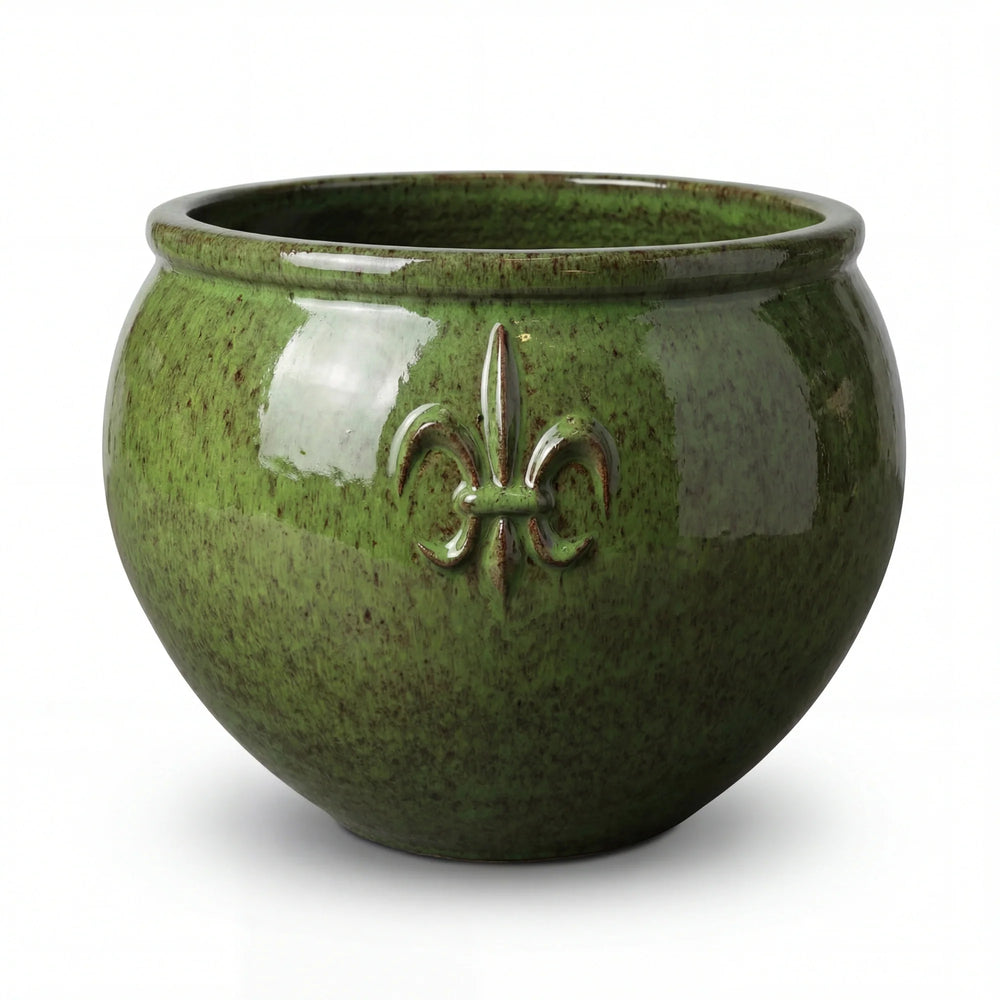 Doniczka ceramiczna Clovis - Tropikalna zieleń - XXL (85 cm x 64 cm)