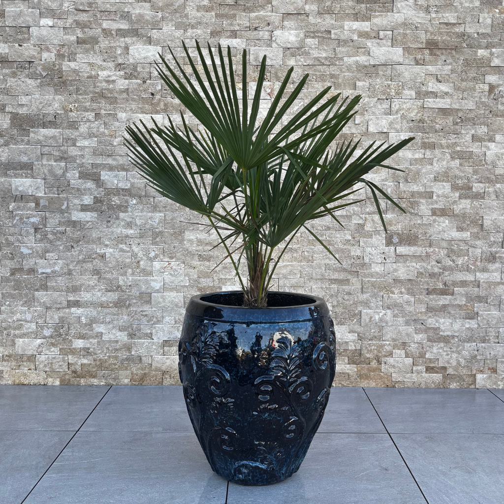 Ceramiczna doniczka Gaia - Ceglasta czerwień