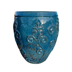 Ceramiczna doniczka Gaia - Ceglasta czerwień