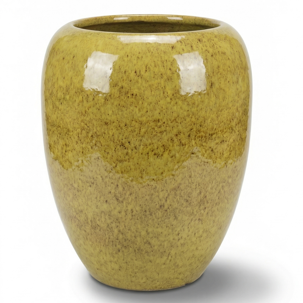 Doniczka ceramiczna Galilee - Jesienna zieleń - XL (40 cm x 50 cm)