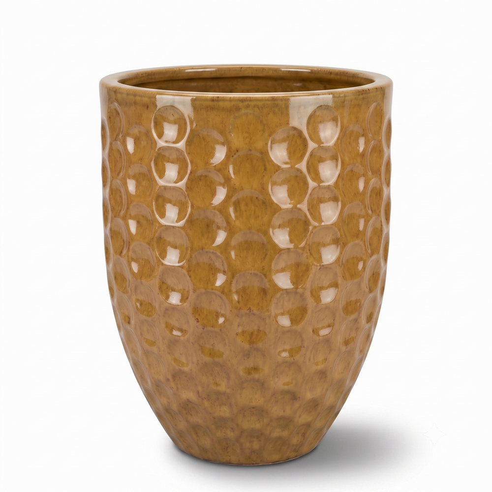 Doniczka ceramiczna MEROVEE - Pustynna żółć - XL (42 x 55 cm)