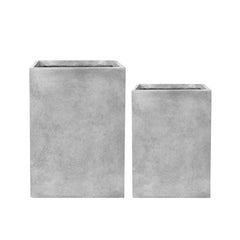 Betonový květináč Kubix - Světle šedá