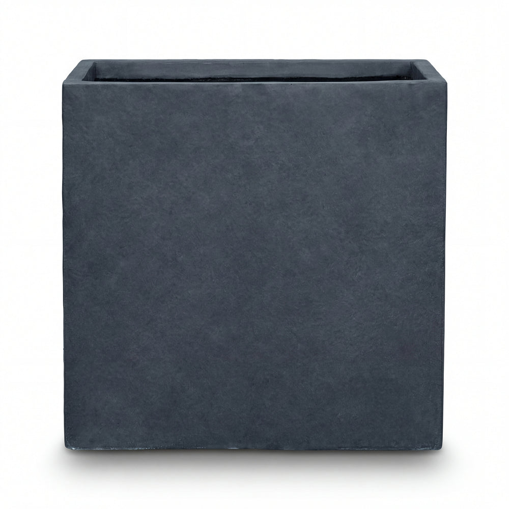 Donica betonowa Kubix (75×75×75 cm) - Ciemnoszara