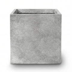 Donica betonowa Kubix (75×75×75 cm) - Jasnoszara