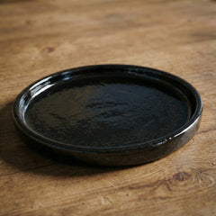 Podmiska pod květináč - Černá