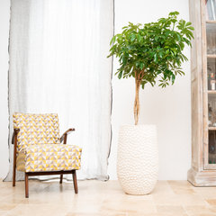 Doniczka ceramiczna Paryż - biała