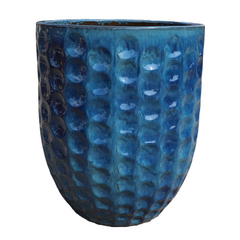 Doniczka ceramiczna MEROVEE - błękit błękitny