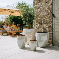 Doniczka ceramiczna LAFONTAINE - Perłowa