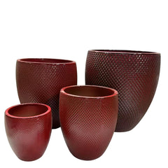 Doniczka ceramiczna Signac - Imperial Red