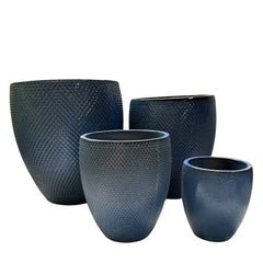 Ceramiczna doniczka Signac - Antyczny błękit