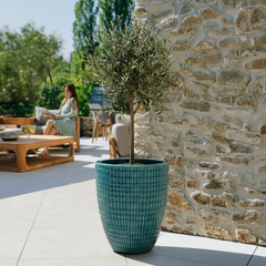 Doniczka ceramiczna Verne - Turkusowa