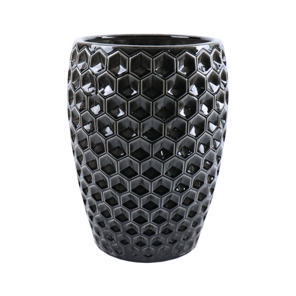 Doniczka ceramiczna Versailles - Czarna - XL (38 x 54 cm)