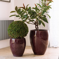 Keramický květináč Poseidon - Podzimní fialová